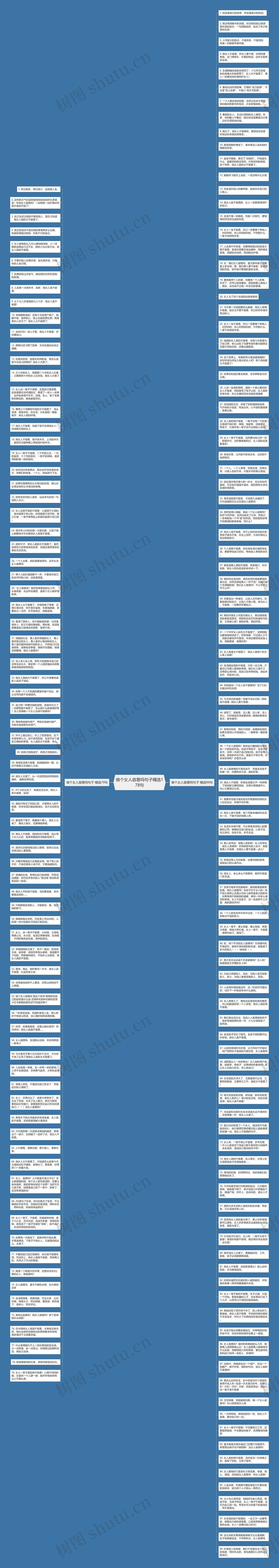 做个女人容易吗句子精选178句思维导图