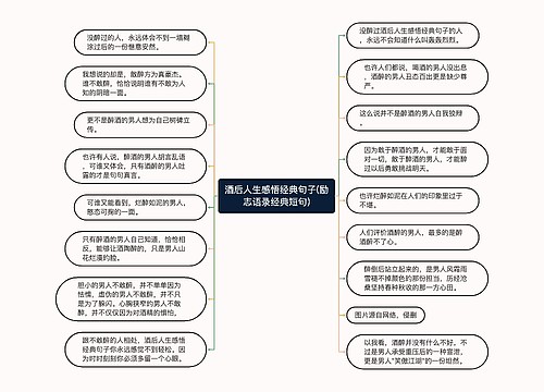 酒后人生感悟经典句子(励志语录经典短句)