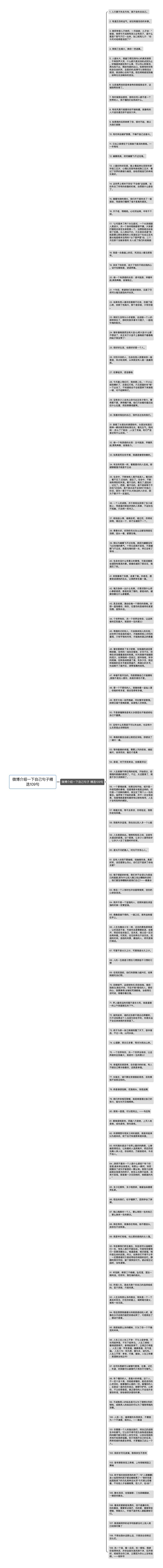 微博介绍一下自己句子精选109句思维导图