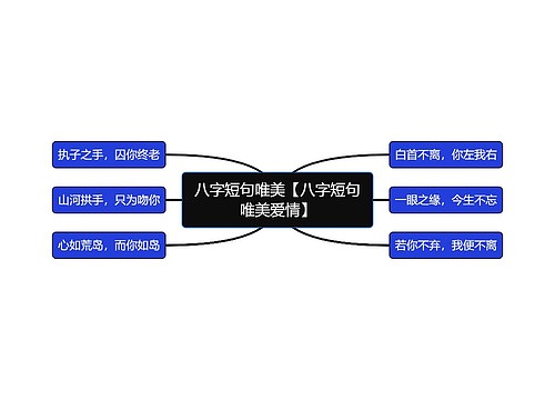 八字短句唯美【八字短句唯美爱情】