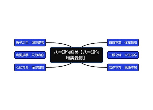 八字短句唯美【八字短句唯美爱情】