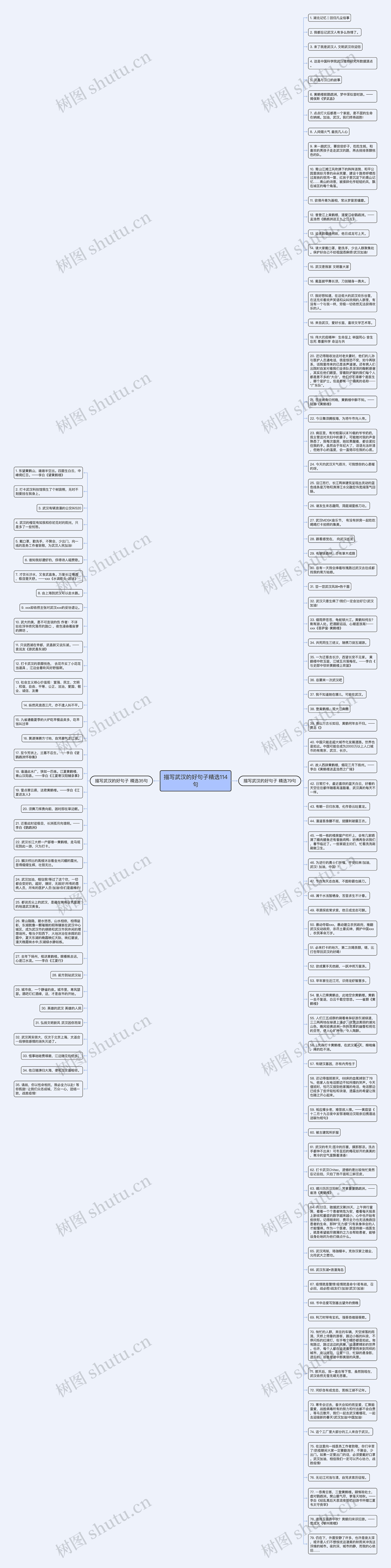 描写武汉的好句子精选114句思维导图