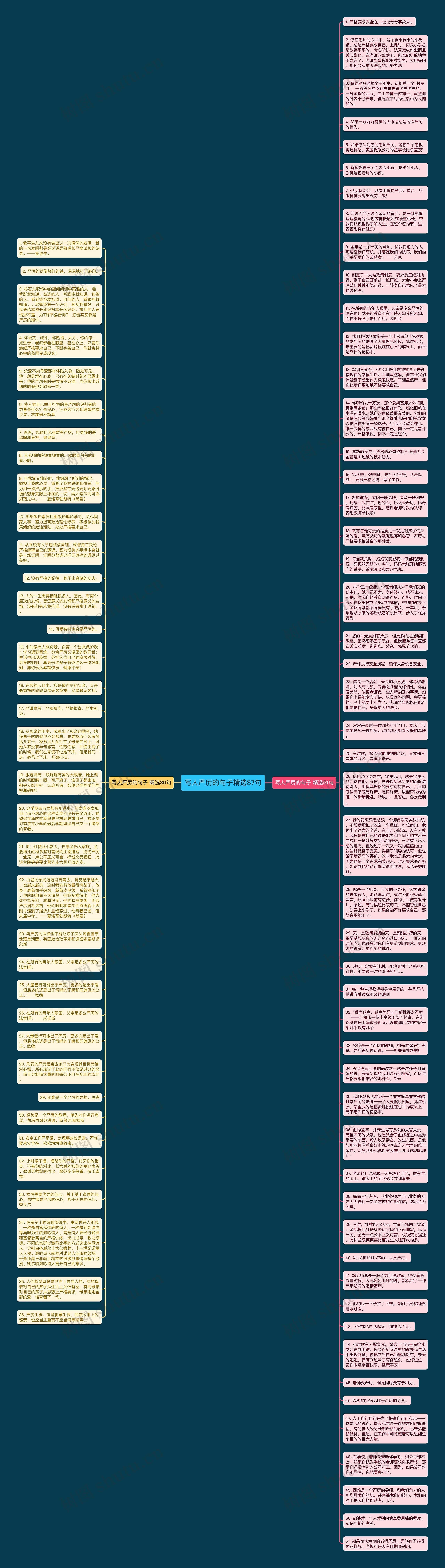 写人严厉的句子精选87句思维导图