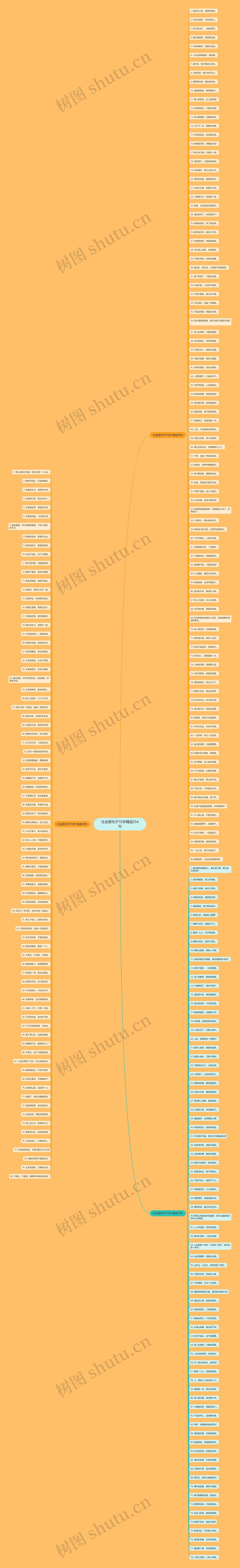 社会狠句子10字精选254句思维导图