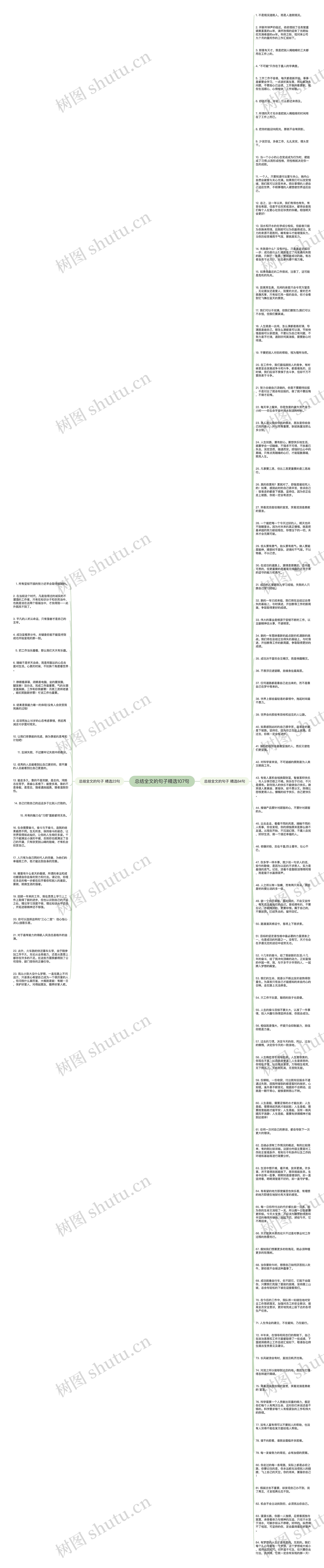 总结全文的句子精选107句思维导图