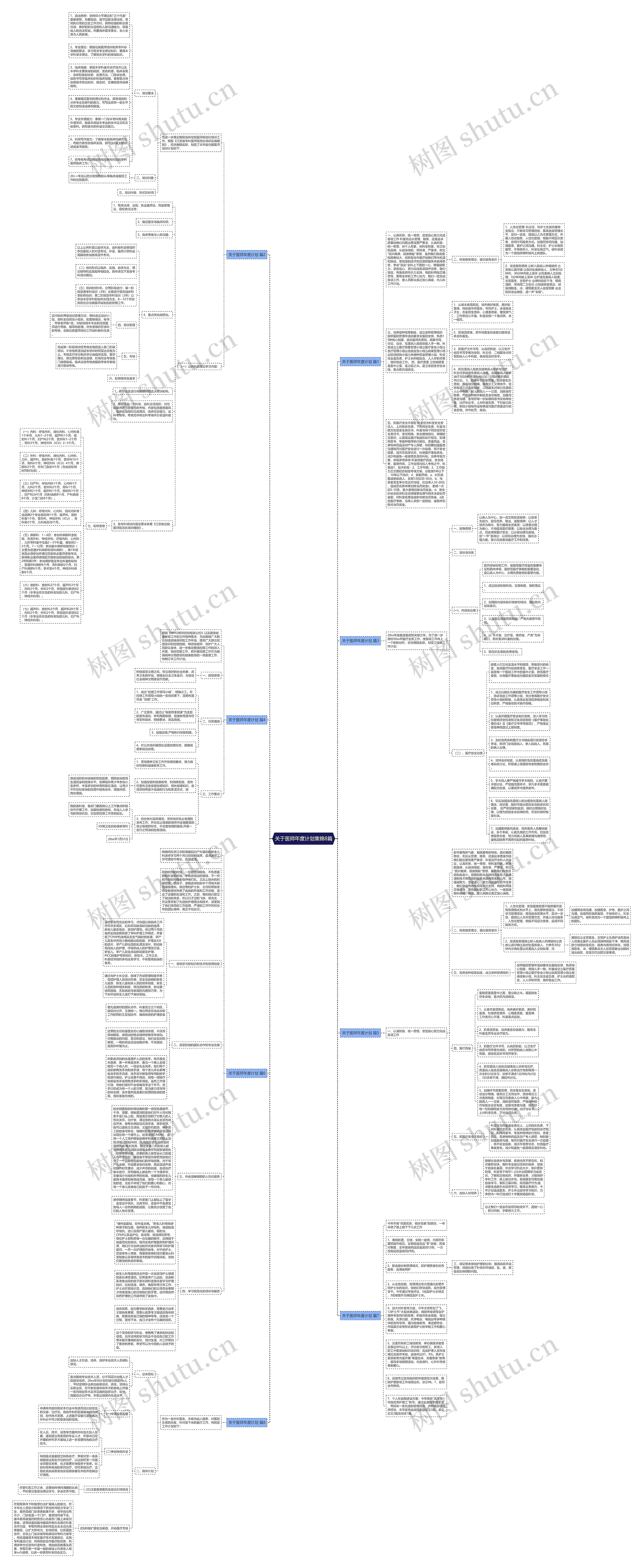 关于医师年度计划集锦8篇思维导图
