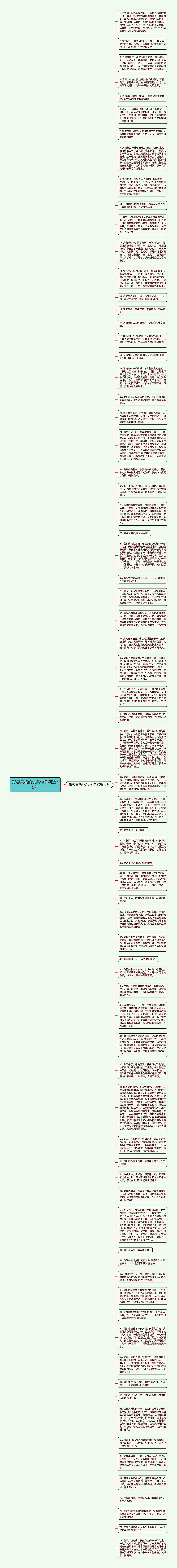 形容黄杨的优美句子精选73句思维导图