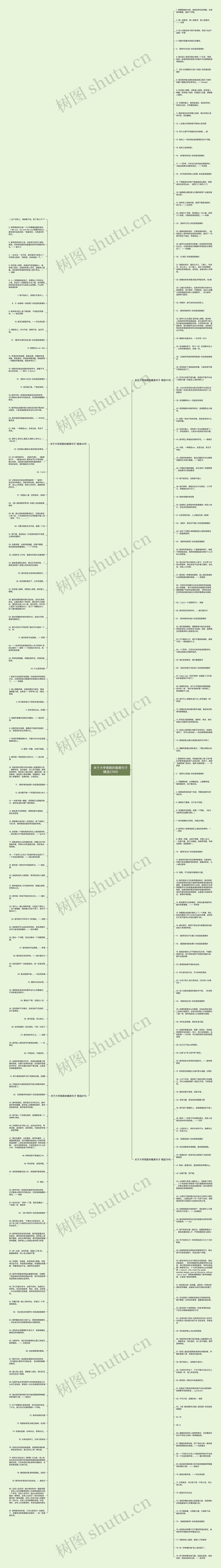 关于大学高数的唯美句子精选278句思维导图