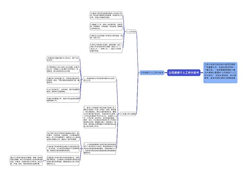 公司保安个人工作计划书