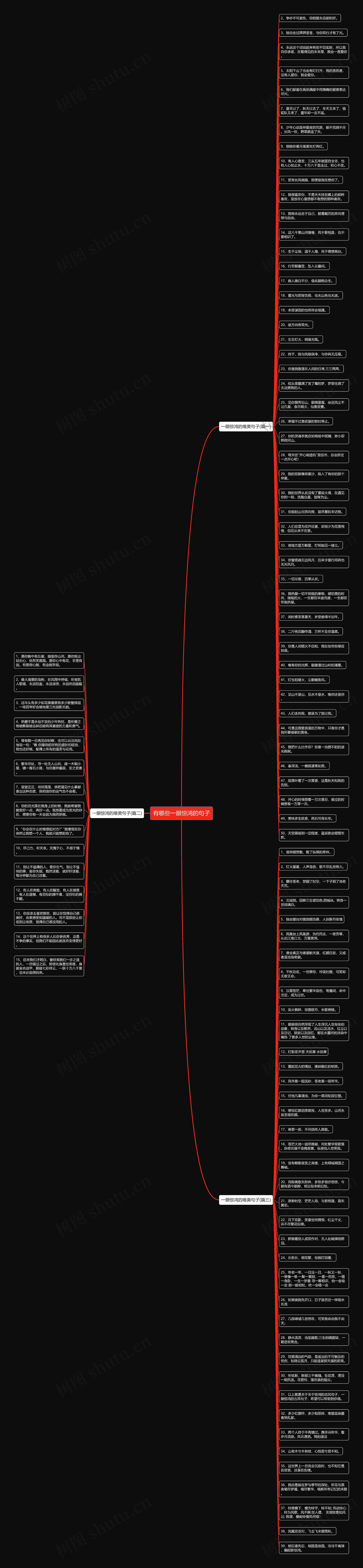 有哪些一眼惊鸿的句子思维导图