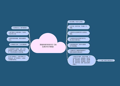 简短的高冷的的句子【女生高冷句子简短】