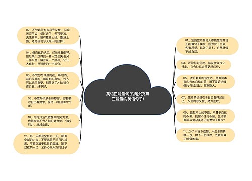 英语正能量句子摘抄(充满正能量的英语句子)