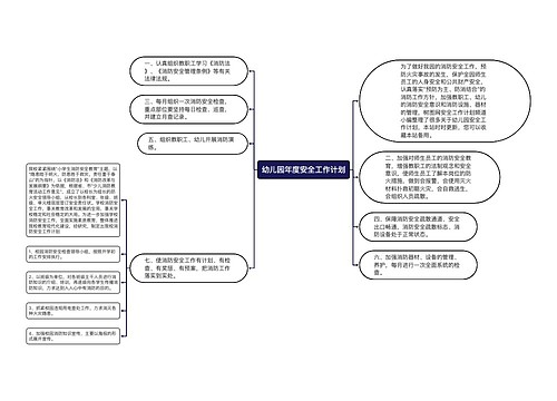 幼儿园年度安全工作计划