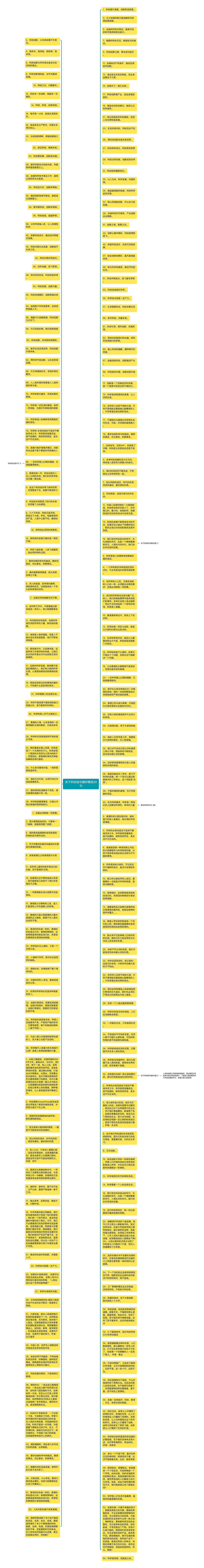 关于科技短句摘抄精选29句思维导图