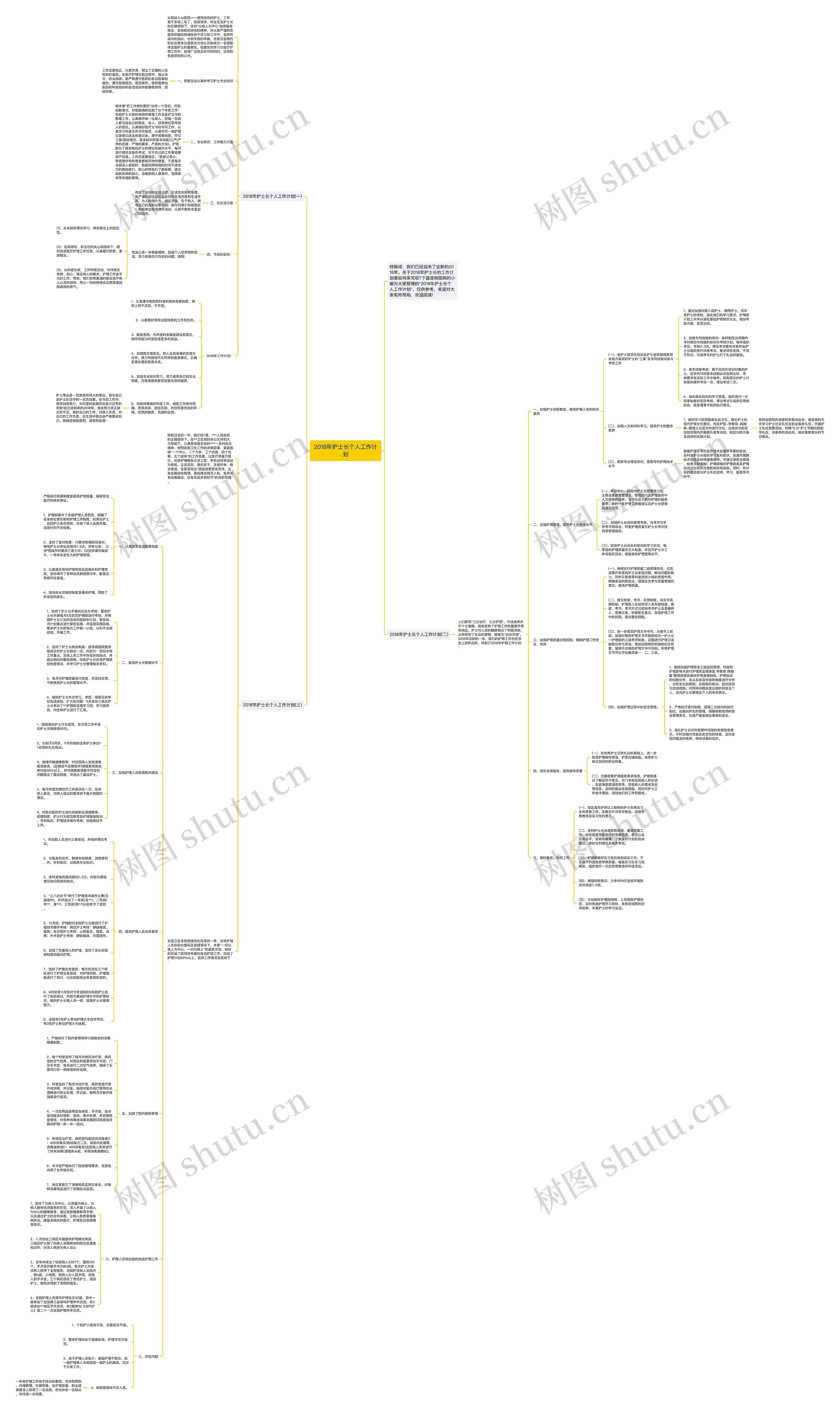 2018年护士长个人工作计划