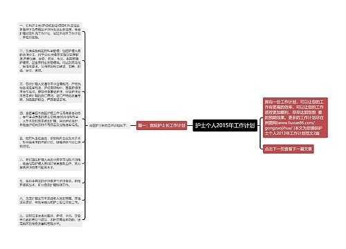 护士个人2015年工作计划