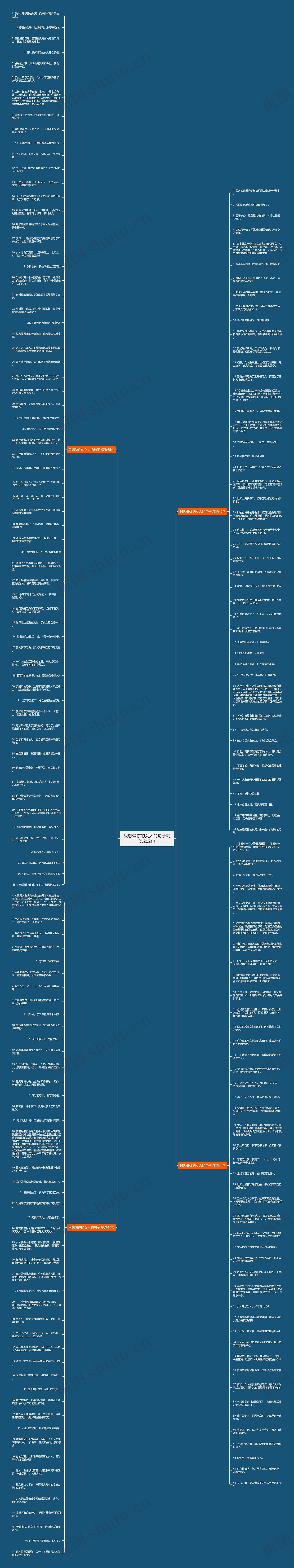 只想做你的女人的句子精选202句思维导图