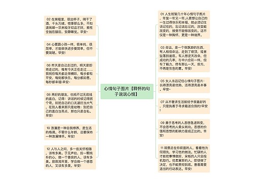 心情句子图片【释怀的句子说说心情】