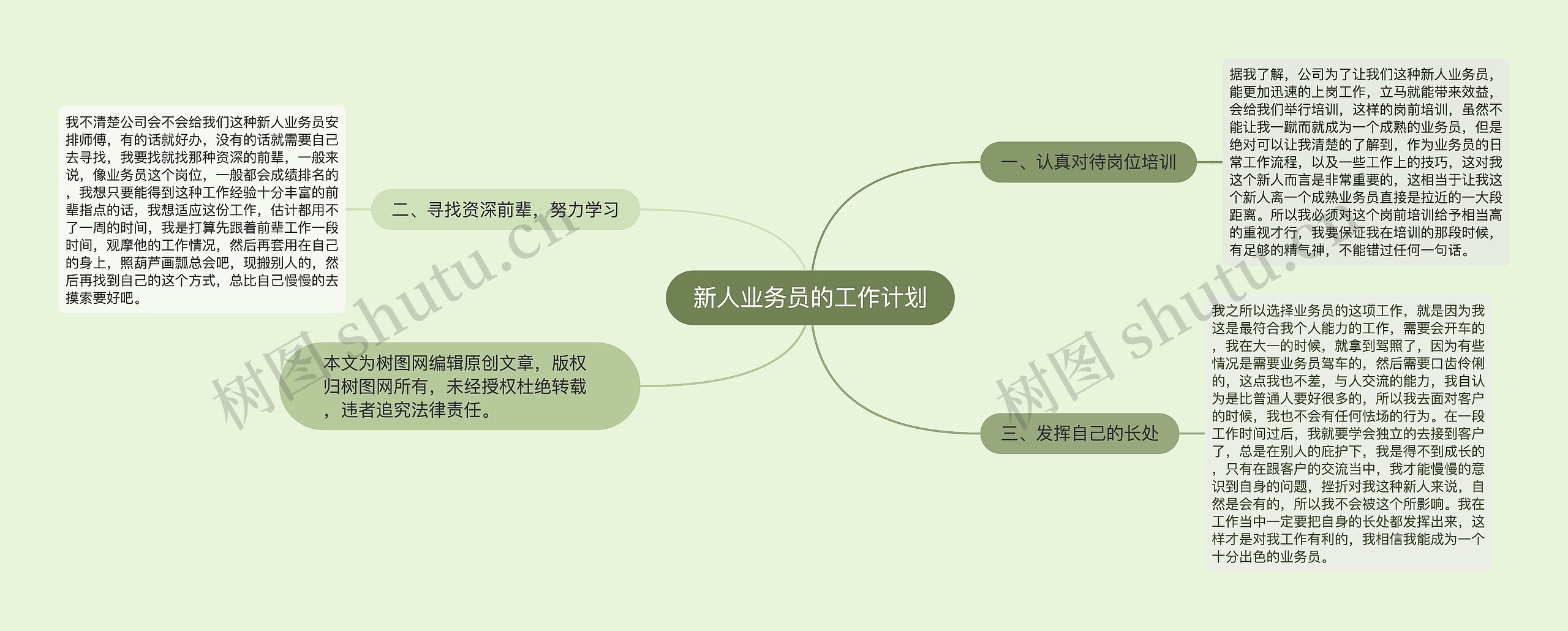 新人业务员的工作计划