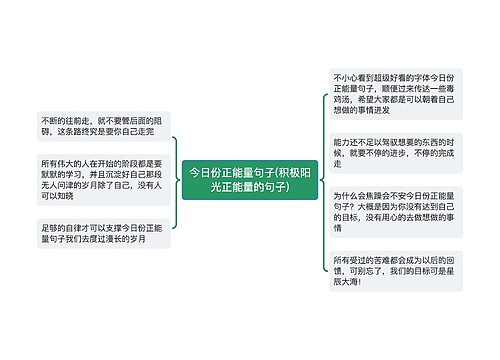 今日份正能量句子(积极阳光正能量的句子)