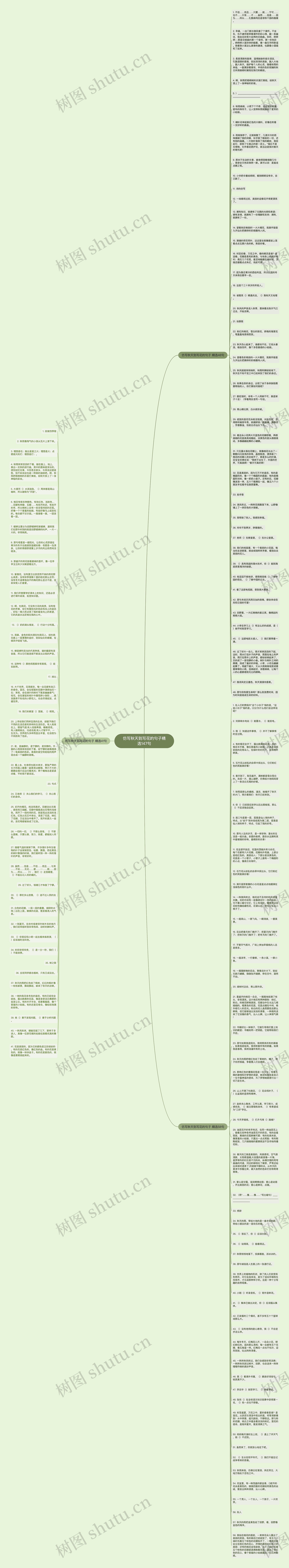 仿写秋天到写花的句子精选147句思维导图
