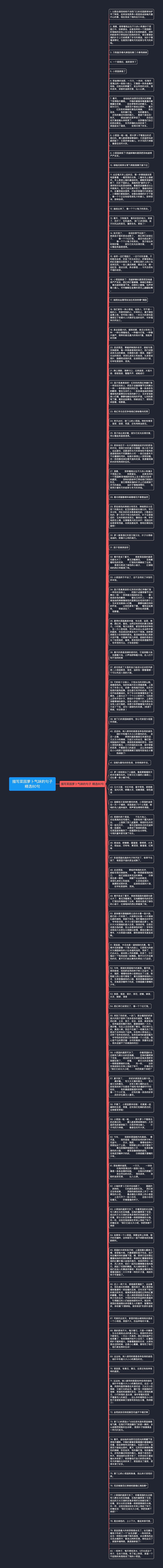 描写菜园萝卜气味的句子精选80句思维导图