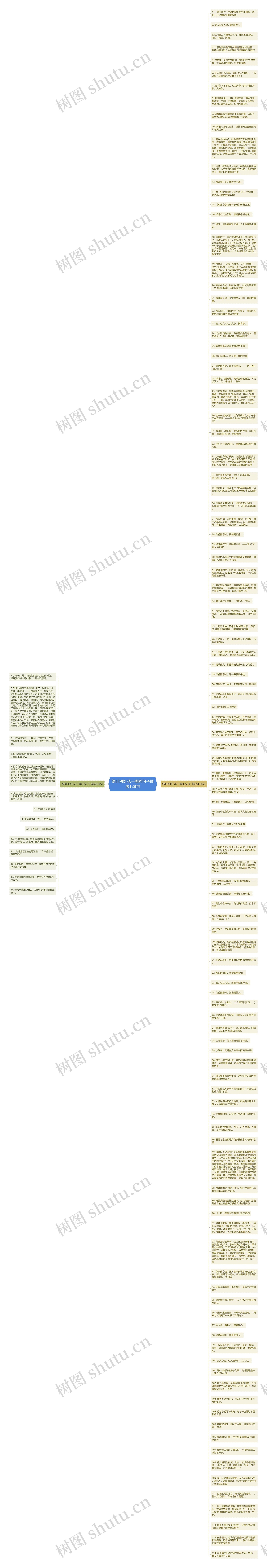 绿叶对红花一类的句子精选128句思维导图