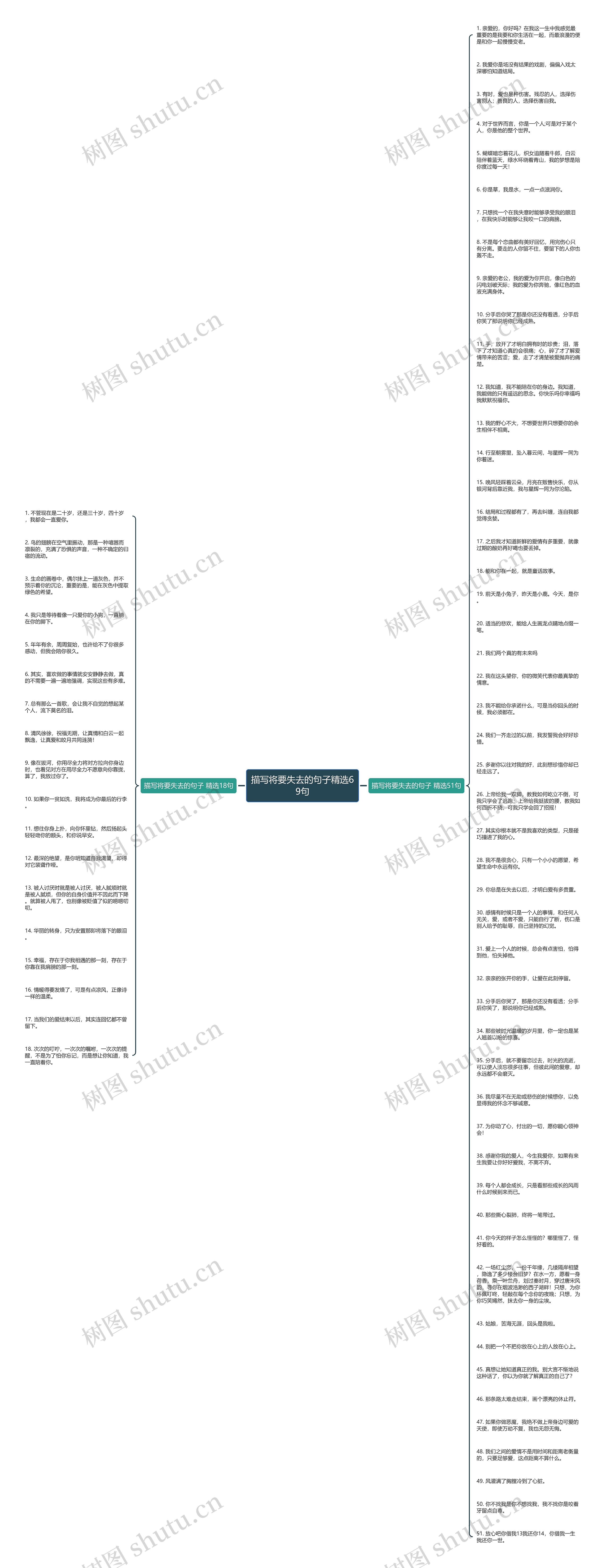 描写将要失去的句子精选69句思维导图