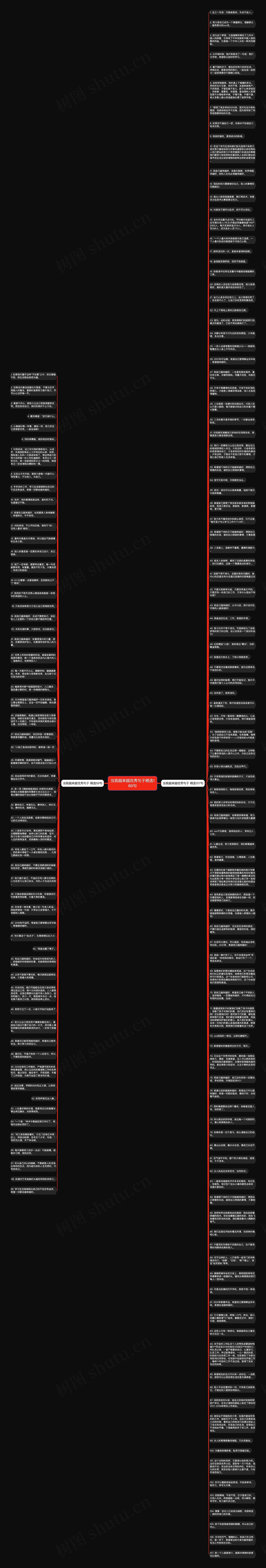 当我越来越优秀句子精选166句思维导图