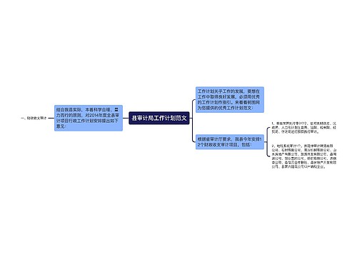 县审计局工作计划范文