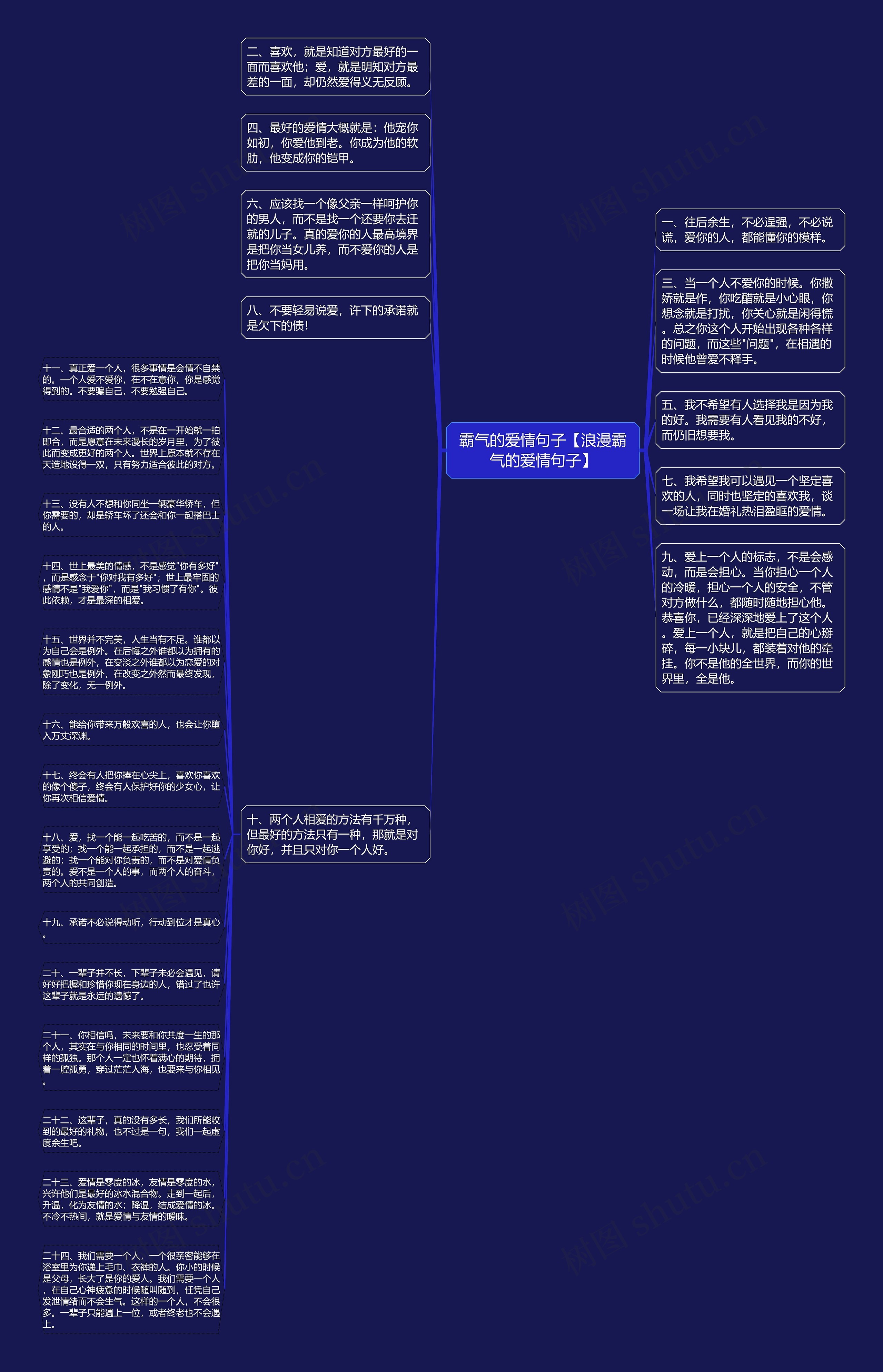 霸气的爱情句子【浪漫霸气的爱情句子】