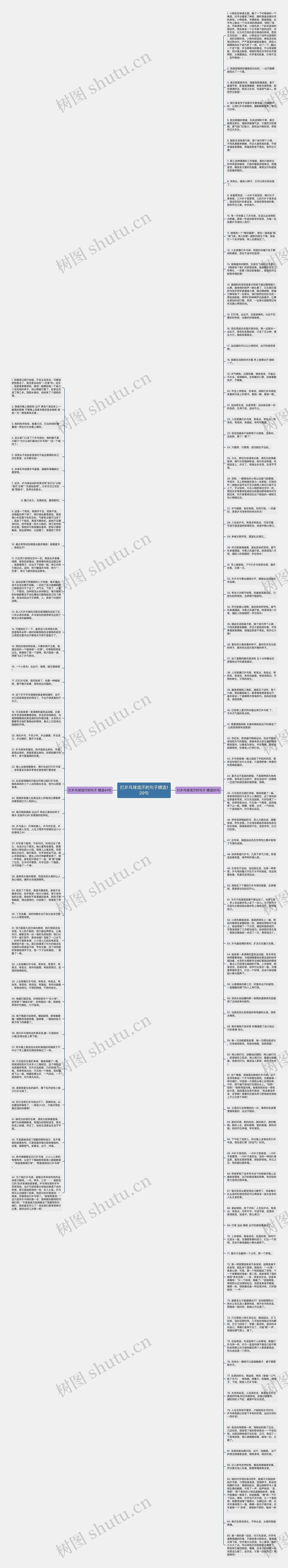 打乒乓球流汗的句子精选129句思维导图