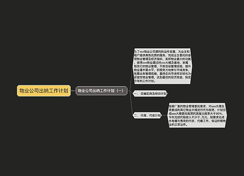 物业公司出纳工作计划