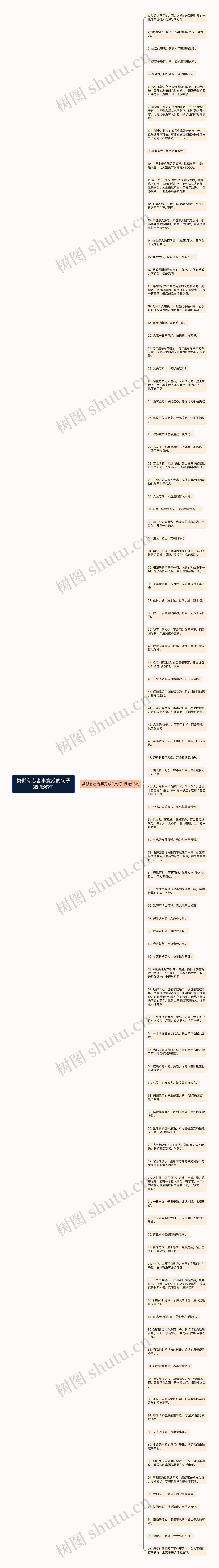 类似有志者事竟成的句子精选95句思维导图