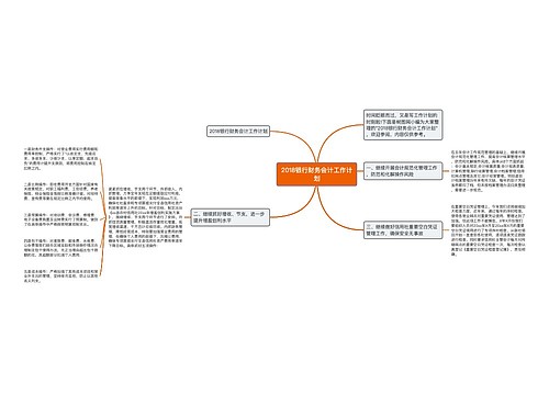 2018银行财务会计工作计划