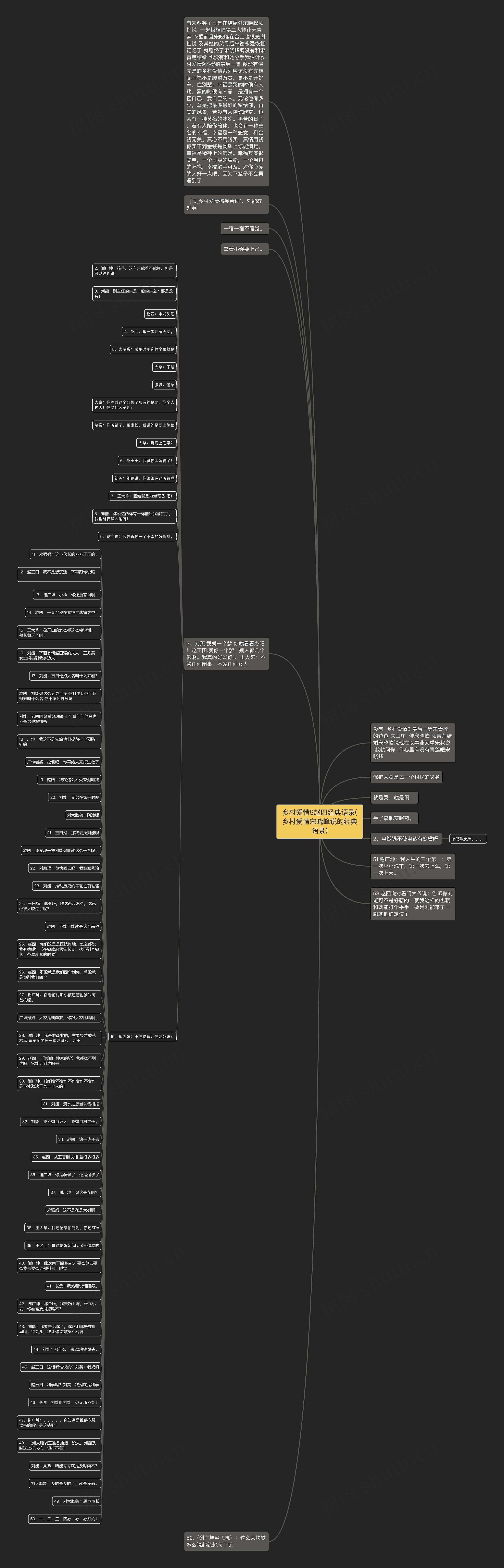 乡村爱情9赵四经典语录(乡村爱情宋晓峰说的经典语录)思维导图