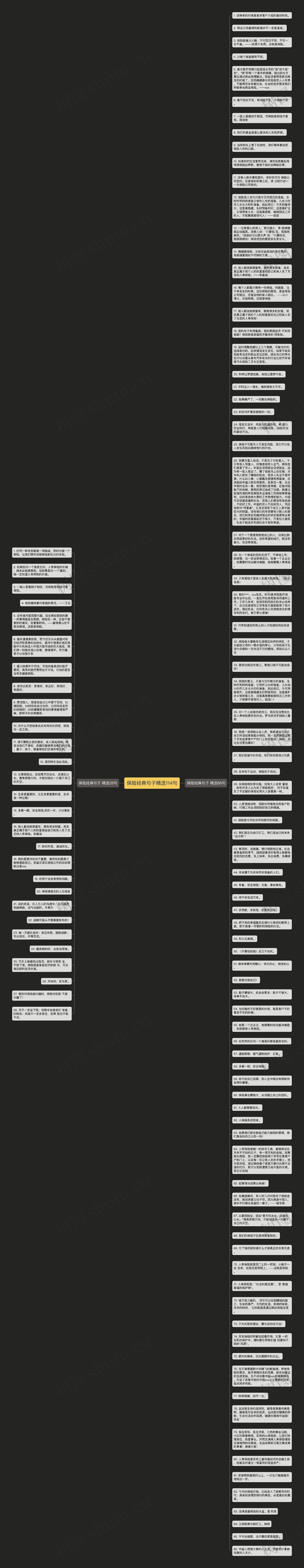 保险经典句子精选114句思维导图