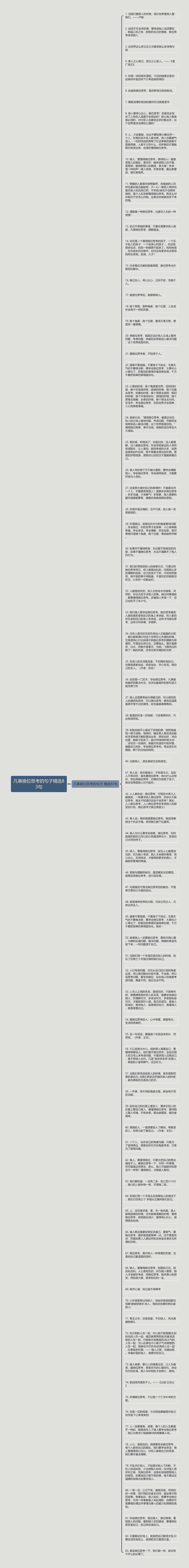 凡事换位思考的句子精选83句思维导图