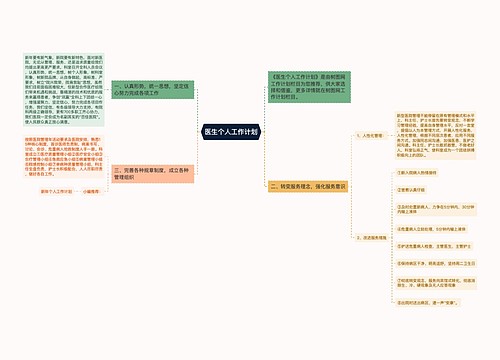 医生个人工作计划