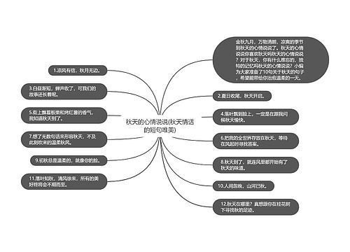 秋天的心情说说(秋天情话的短句唯美)