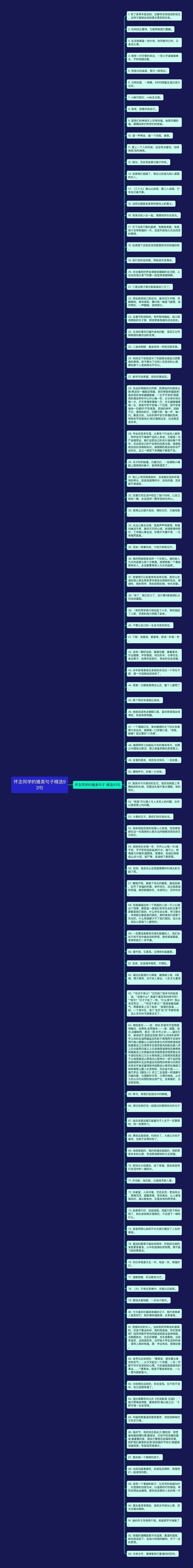 怀念同学的唯美句子精选93句思维导图高清图 怀念同学的唯美句子精选93句思维导图