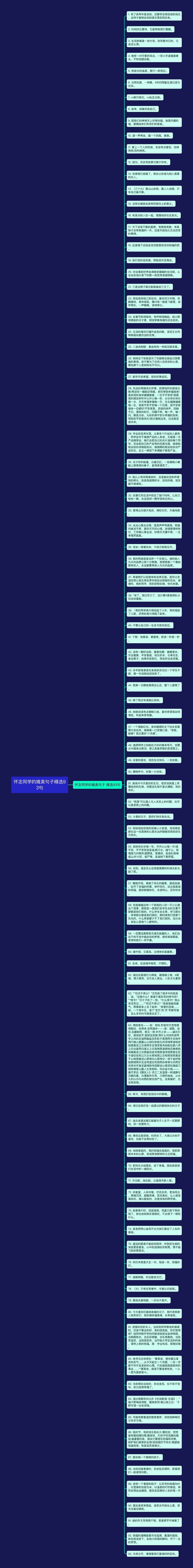 怀念同学的唯美句子精选93句思维导图