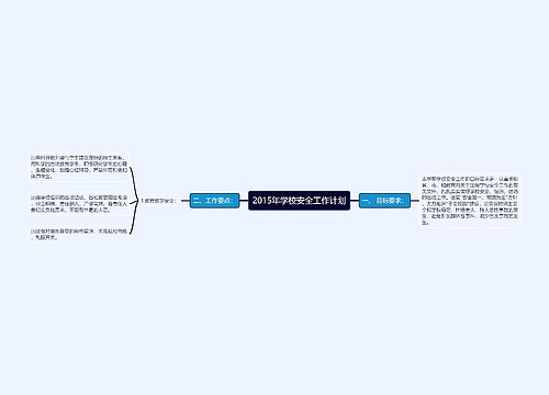 2015年学校安全工作计划