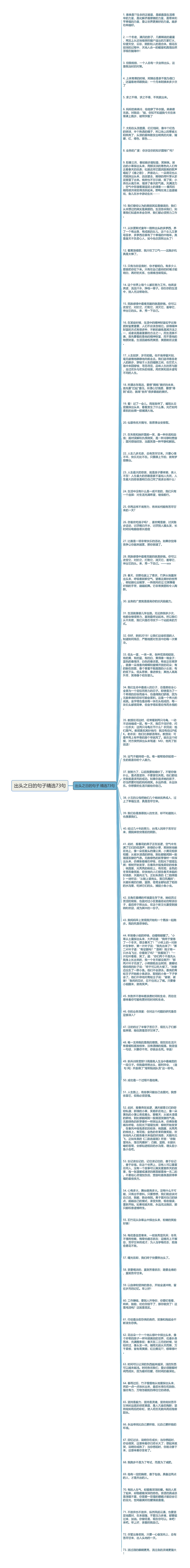 出头之日的句子精选73句思维导图