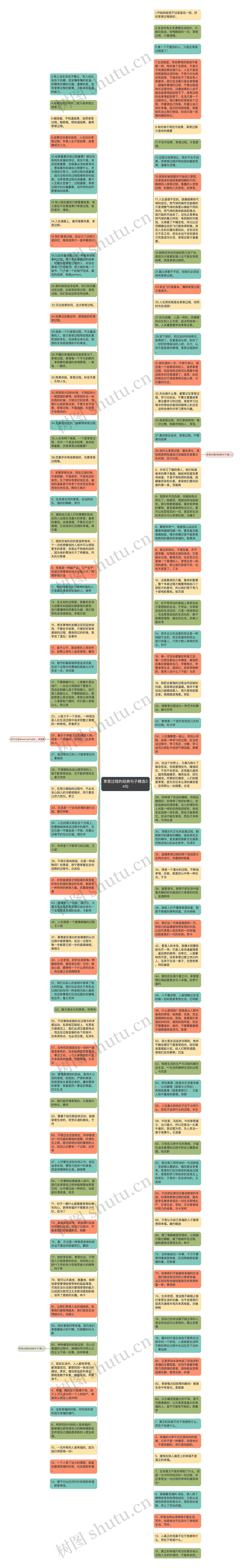 享受过程的经典句子精选34句思维导图