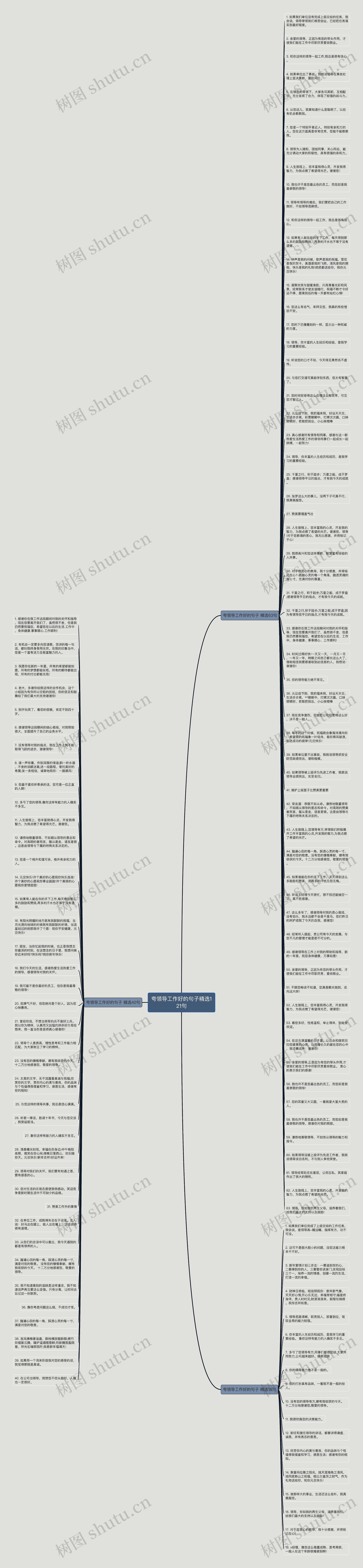 夸领导工作好的句子精选121句思维导图