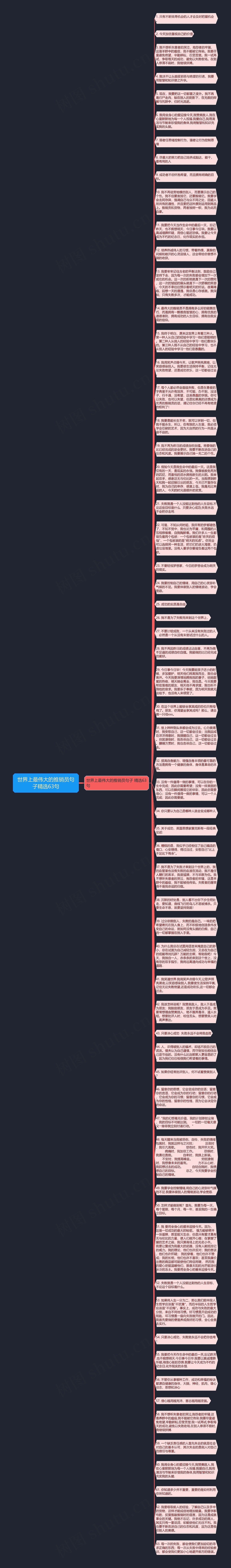 世界上最伟大的推销员句子精选63句思维导图