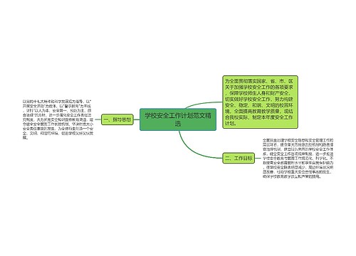 学校安全工作计划范文精选