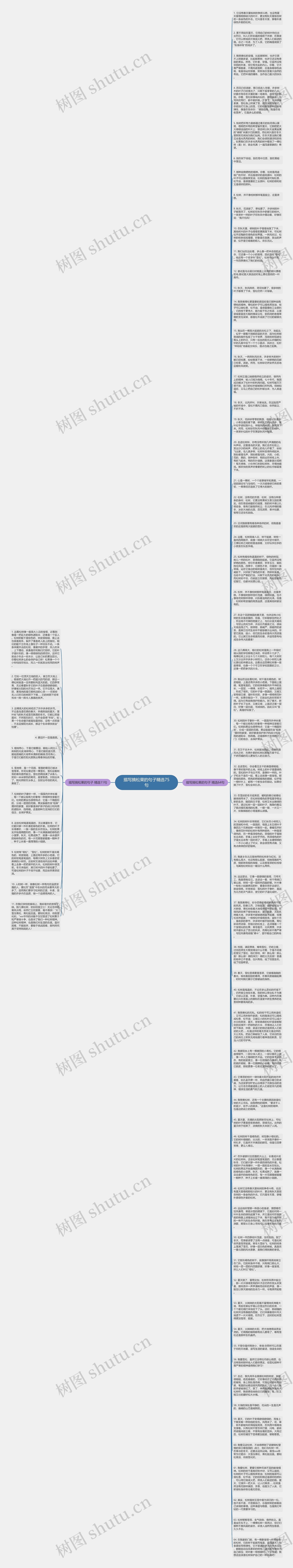 描写摘松果的句子精选75句思维导图