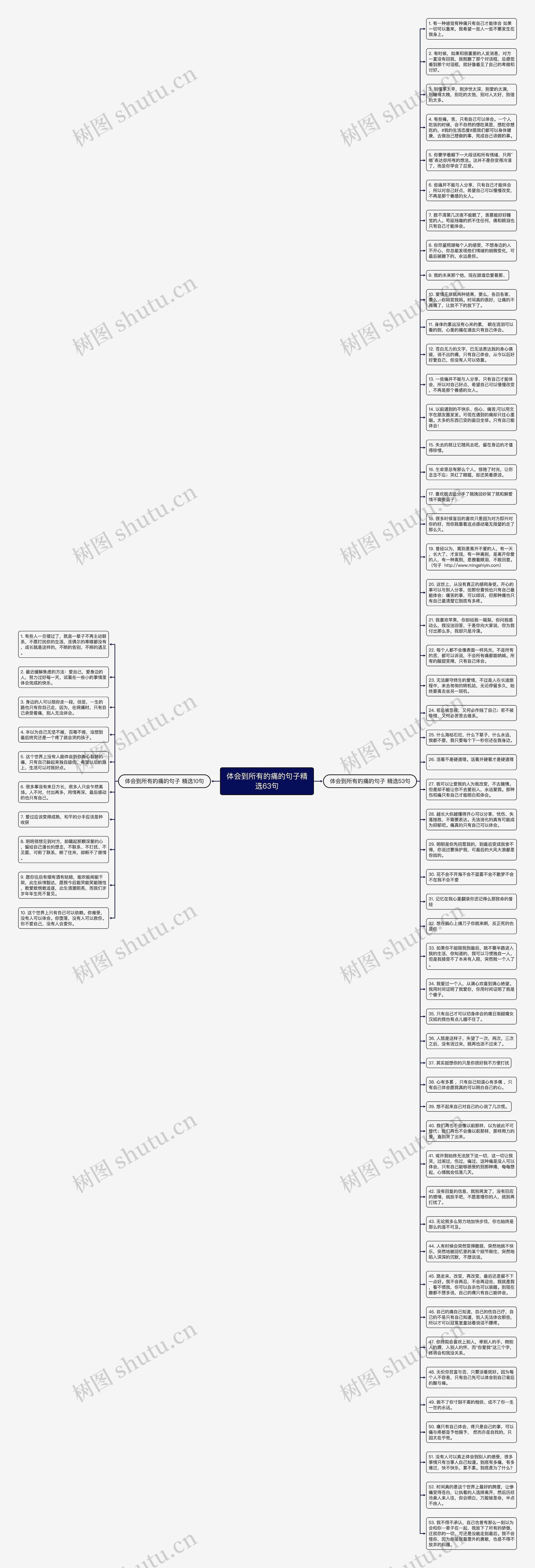 体会到所有的痛的句子精选63句思维导图
